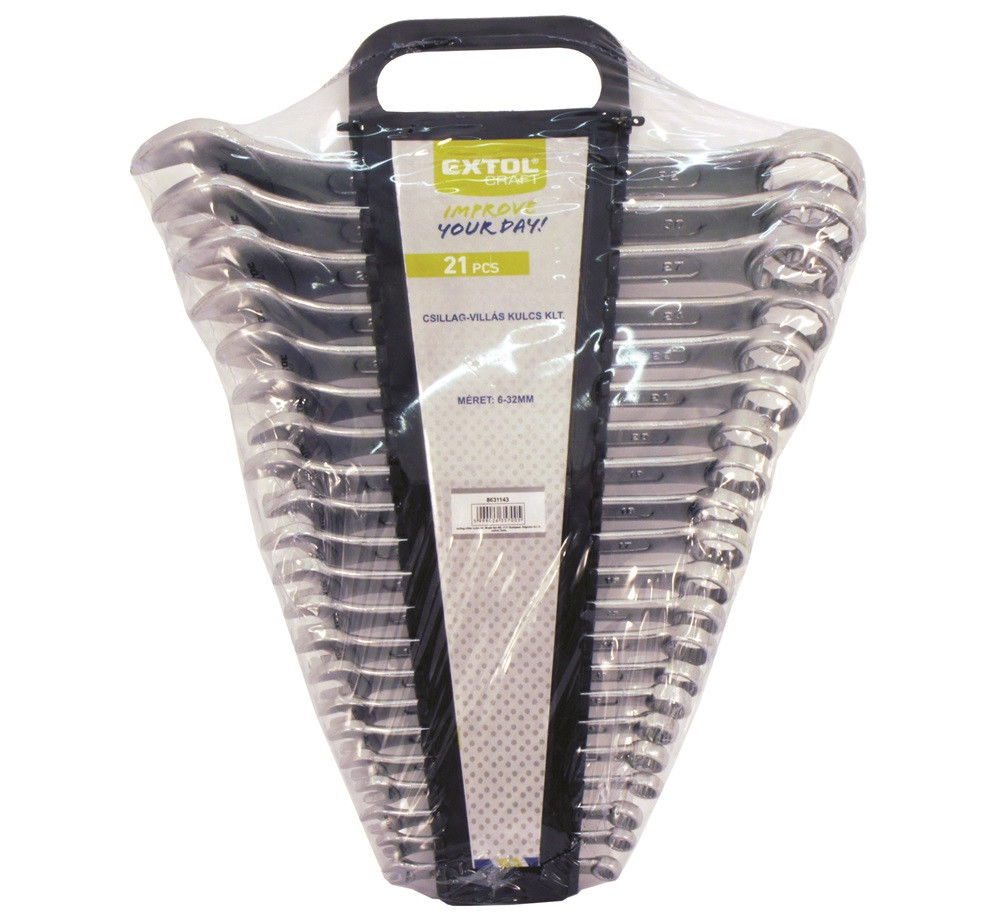 Extol 8631143 csillag-villás kulcs klt 6-32mm termék fő termékképe