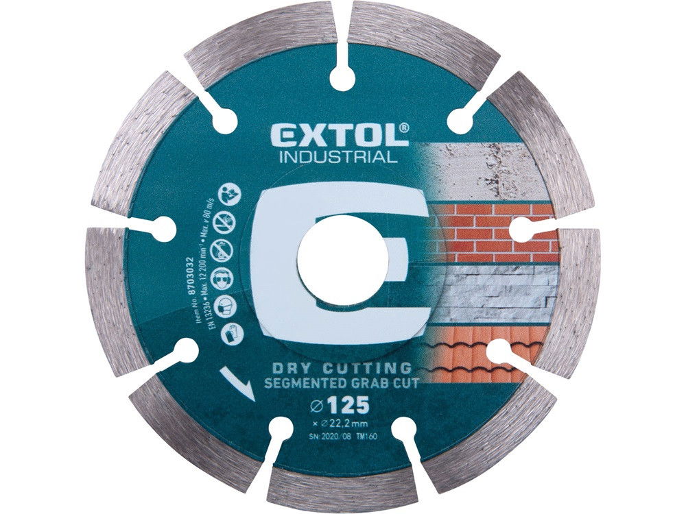Extol 8703032 gyémántvágó szegmenses ipari 125mm termék fő termékképe