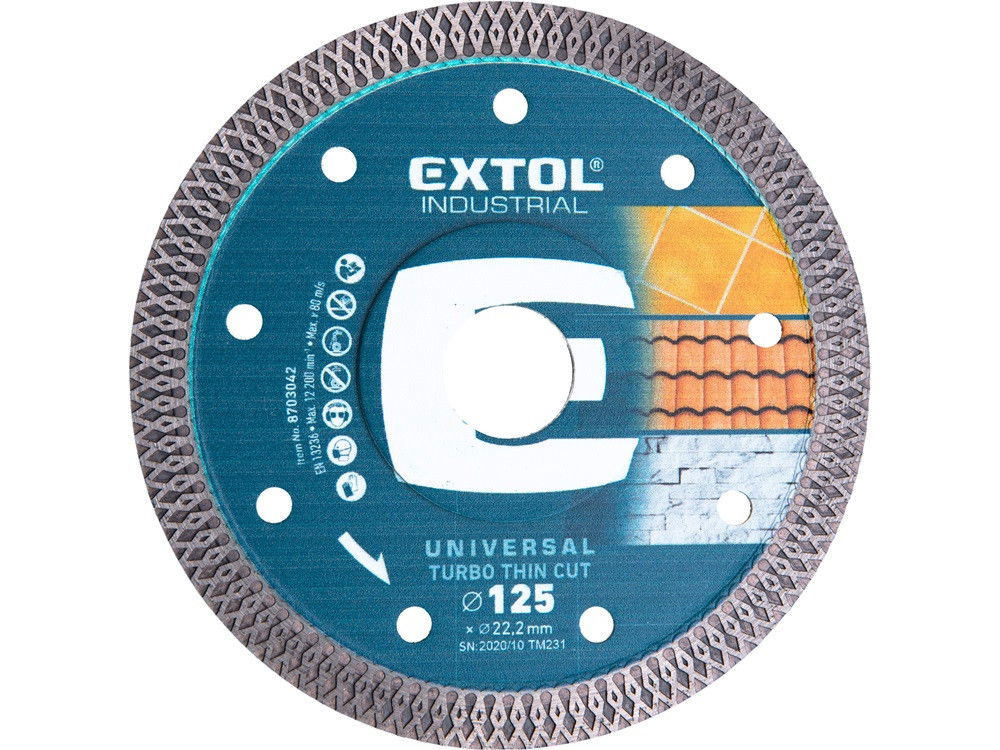 Extol 8703045 gyémántvágó extra vékony TURBO ipari 230mm termék fő termékképe