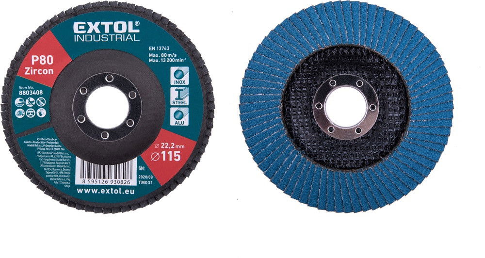 Extol 8803412 lamellás csiszoló 115x22mm P100 termék fő termékképe