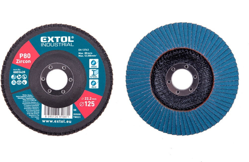 Extol 8803424 lamellás csiszoló 125x22mm P40 termék fő termékképe