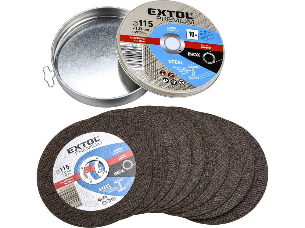 Extol 8808101 vágókorong klt acélra, rozsdamentes acélra kék 115mm termék fő termékképe
