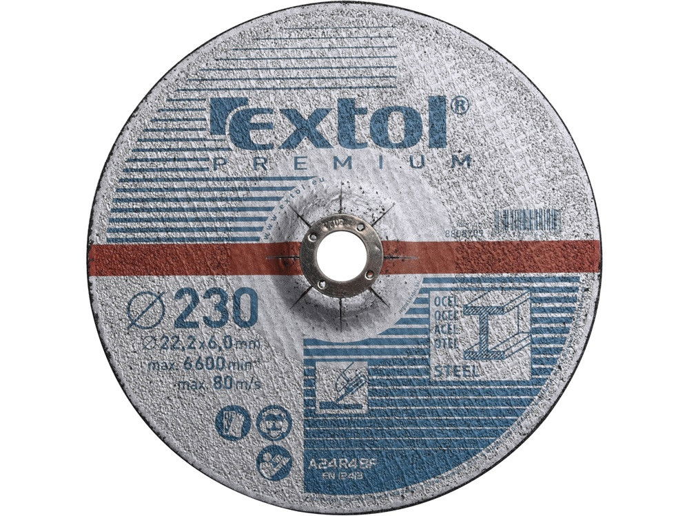 Extol 8808700 csiszolókorong acélhoz kék 115mm termék fő termékképe