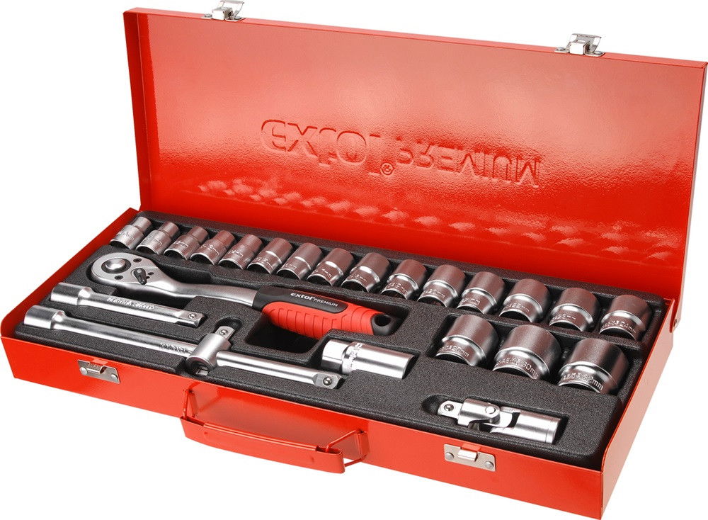 Extol 8818365 dugókulcs klt CV 1/2" termék fő termékképe