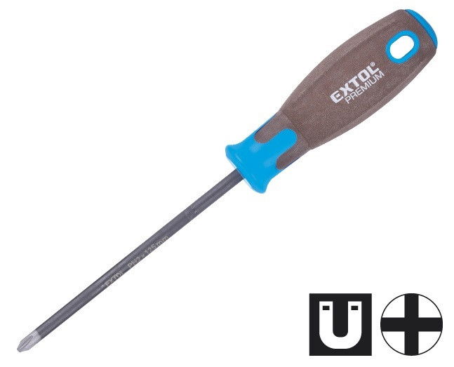 Extol 8819273 csavarhúzó PH3x150mm CV mágneses SUPERGRIP termék fő termékképe