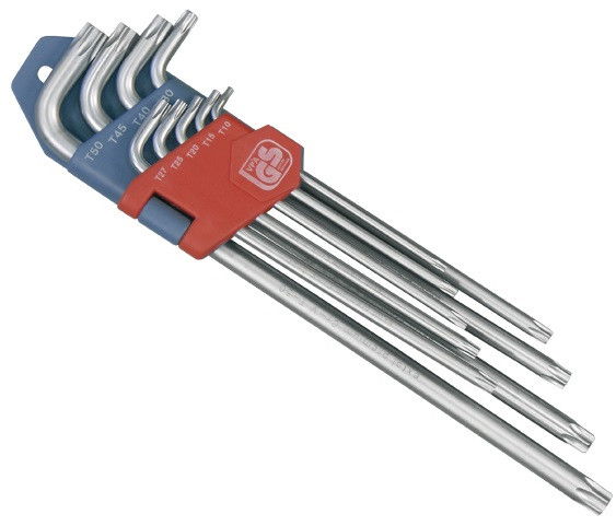 Extol 8819412 torx kulcs klt T10-T50 CV extra hosszú termék fő termékképe
