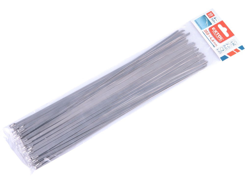 Extol 8856273 kábelkötegelő 50db 4,6x150mm rozsdamentes acél termék fő termékképe
