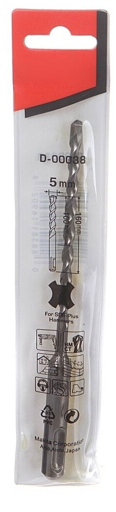 Makita D-00038 SDS-Plus standard fúrószár 5x160mm termék fő termékképe
