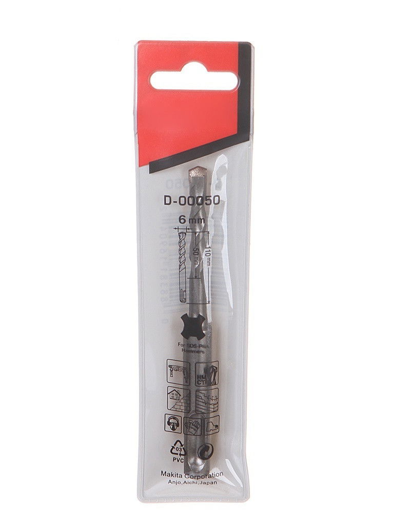 Makita D-00050 SDS-Plus standard fúrószár 6x110mm termék fő termékképe