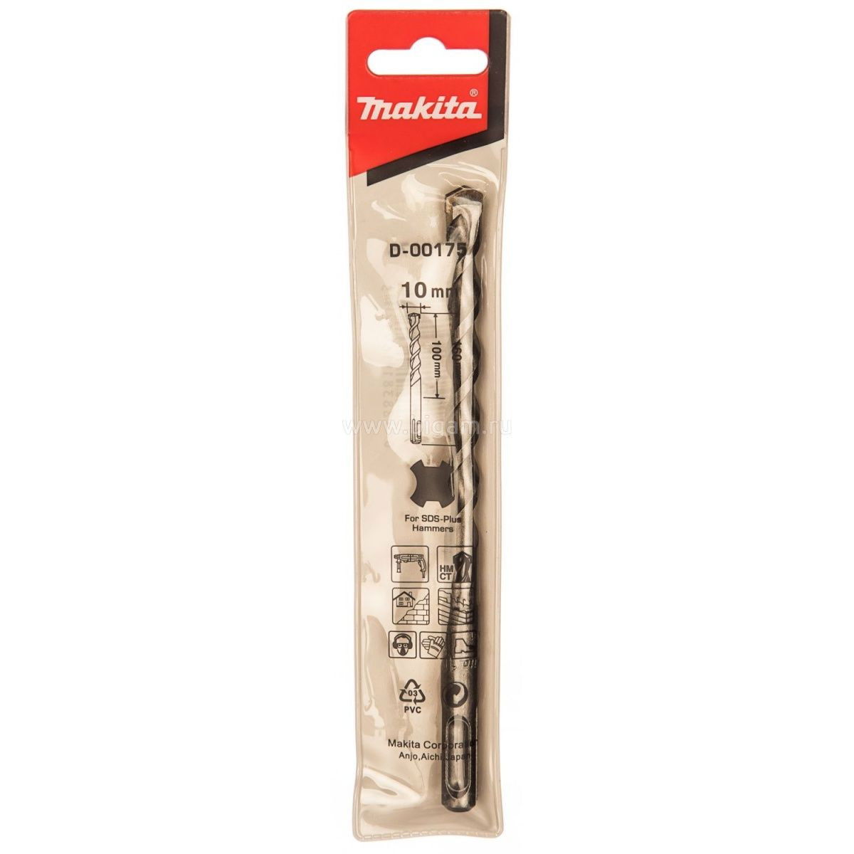 Makita D-00175 SDS-Plus standard fúrószár 10x160mm termék fő termékképe