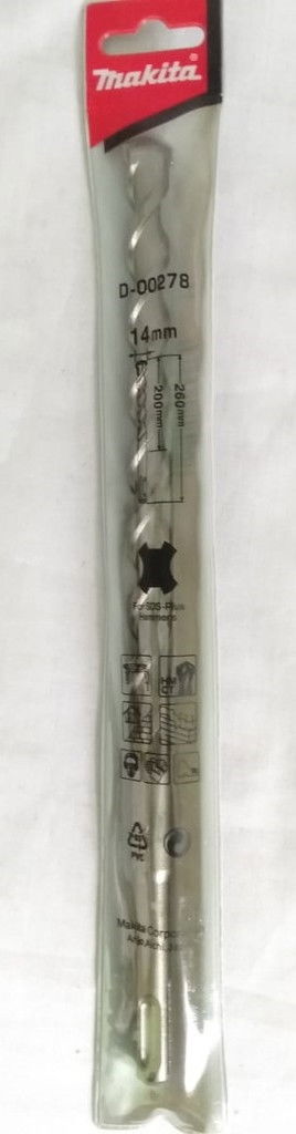 Makita D-00278 SDS-Plus standard fúrószár 14x260mm termék fő termékképe