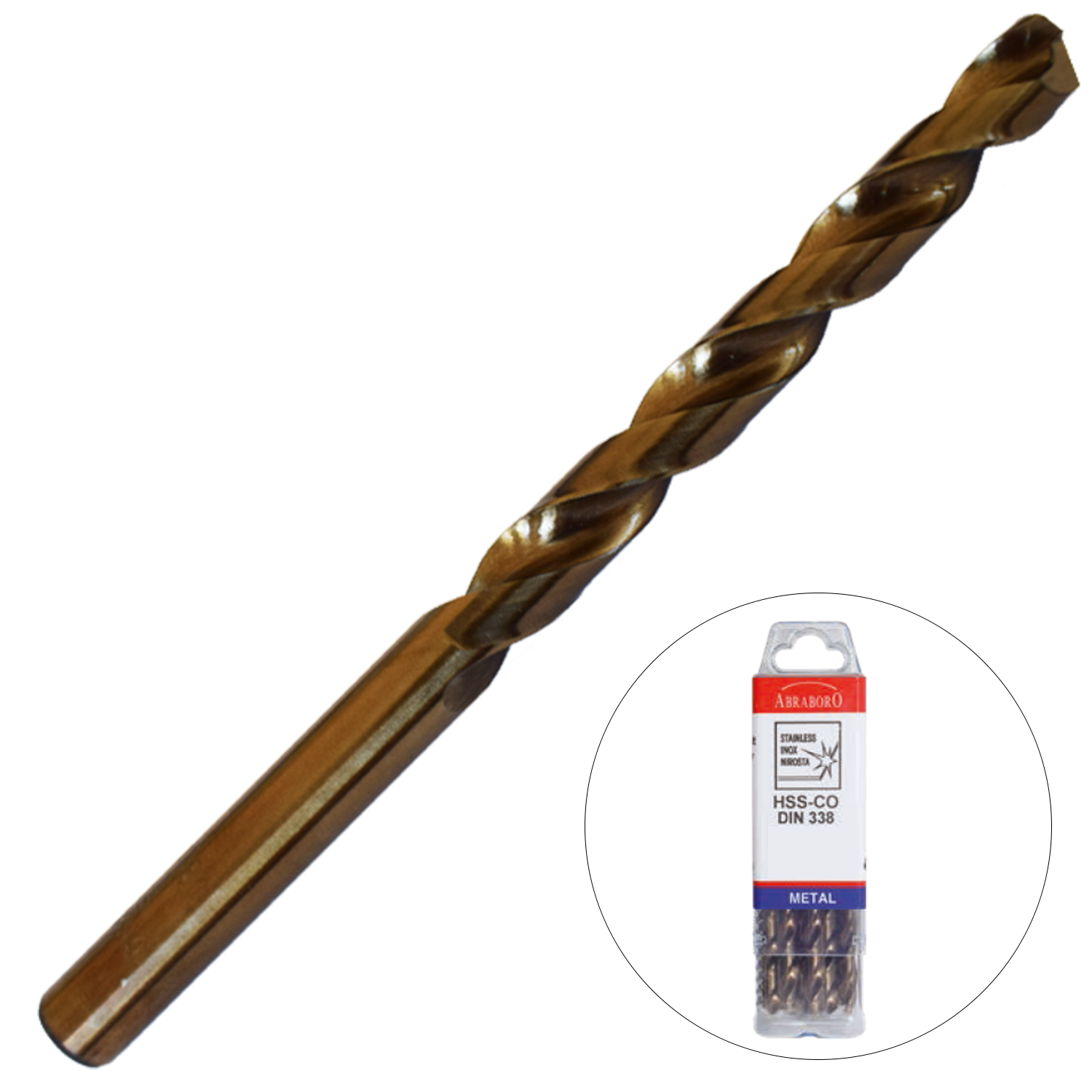 Abraboro 8 x 117 / 75 mm HSS-Co fémcsigafúró X-Pack, 10 db/csomag termék fő termékképe