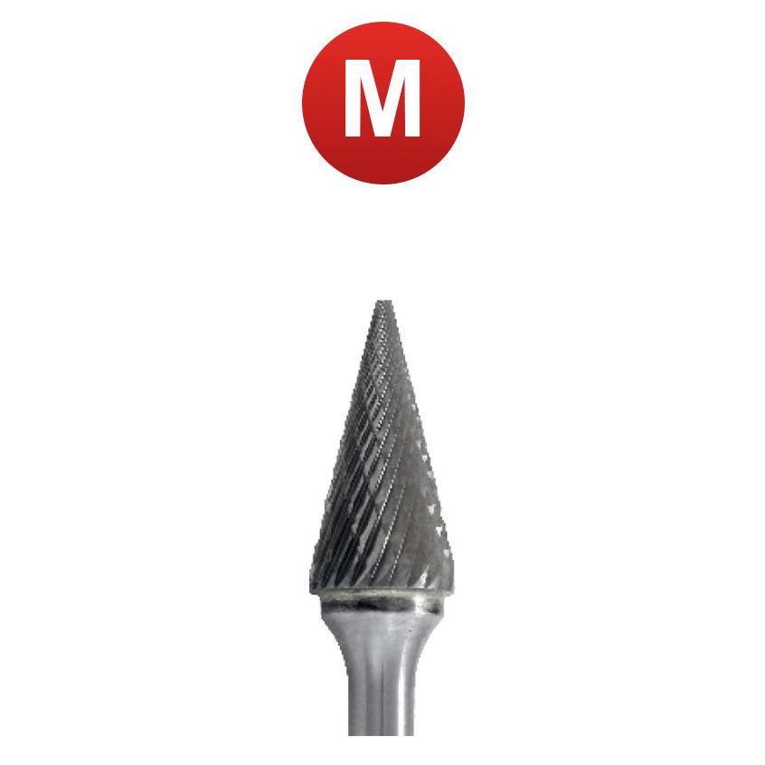 Abraboro 10 x 166/16 mm M alakú keményfém turbómaró kereszt fogazással, hosszú kivitel termék fő termékképe