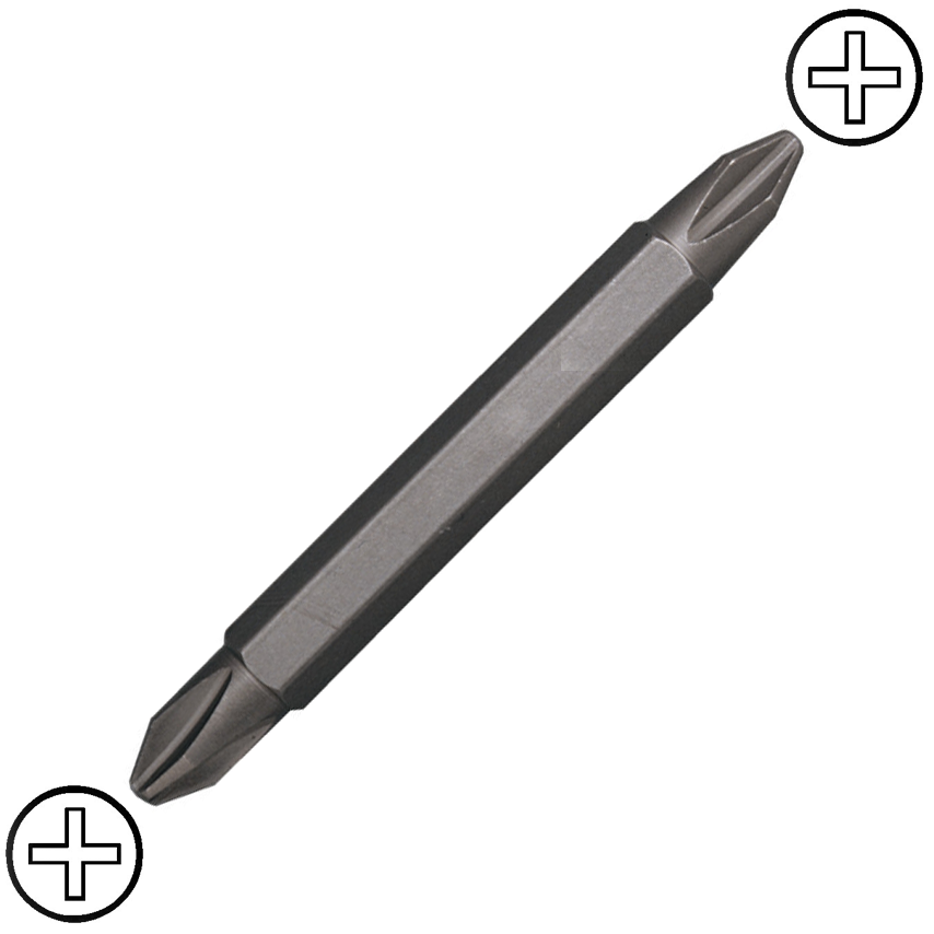 KENNEDY Kereszthornyos No.2 és No.2 kétvégű csavarhúzó bit 1/4" hatszög befogással, 60 mm termék fő termékképe