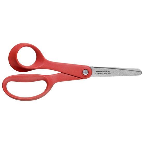 Fiskars Piros gyermekolló, balkezes, 13 cm termék fő termékképe