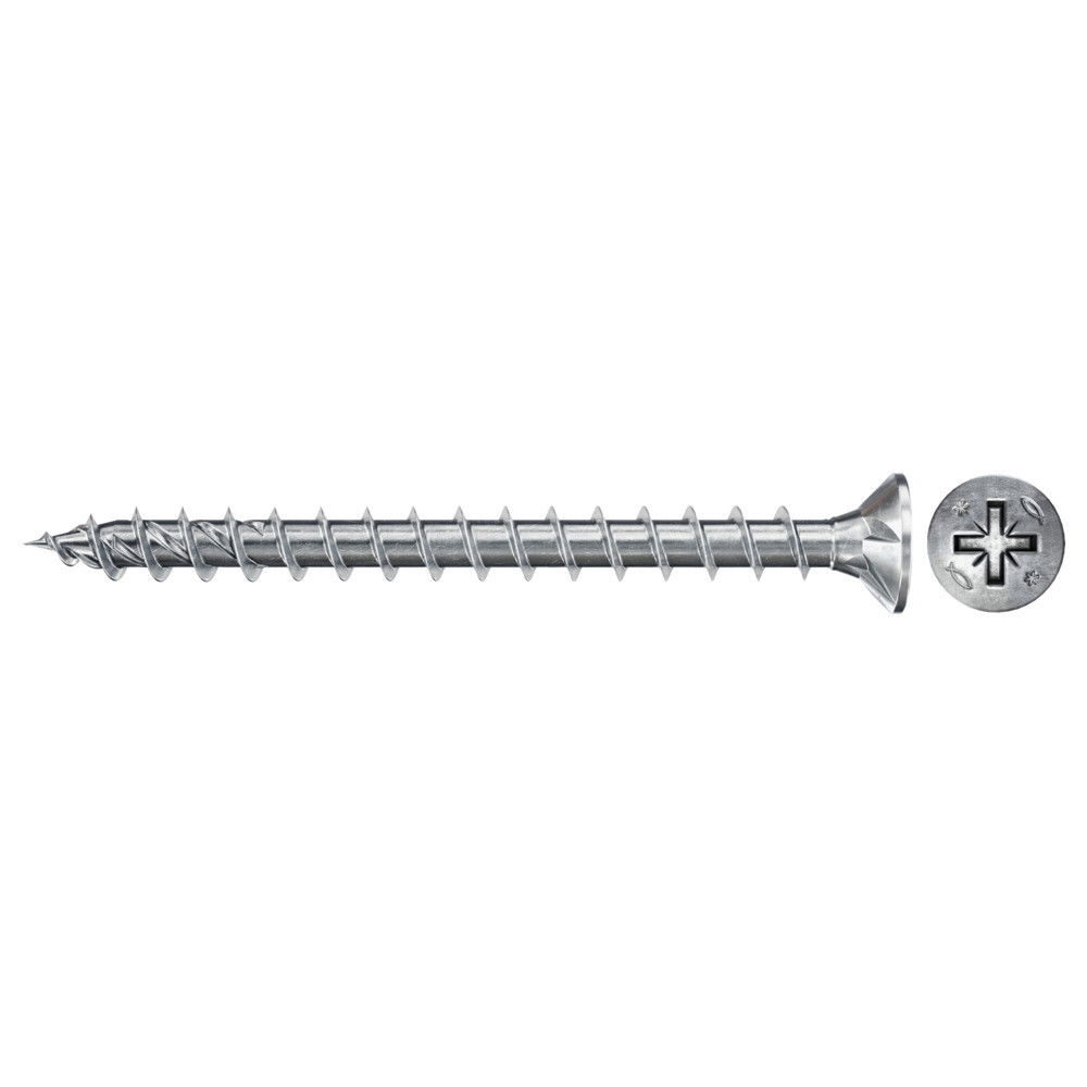 Fischer FPF II CZF 5.0 x 30 BC 500 süllyesztett fejű, kékre horganyzott végigmenetes csavar, PZ behajtással, 500 db/csomag termék fő termékképe