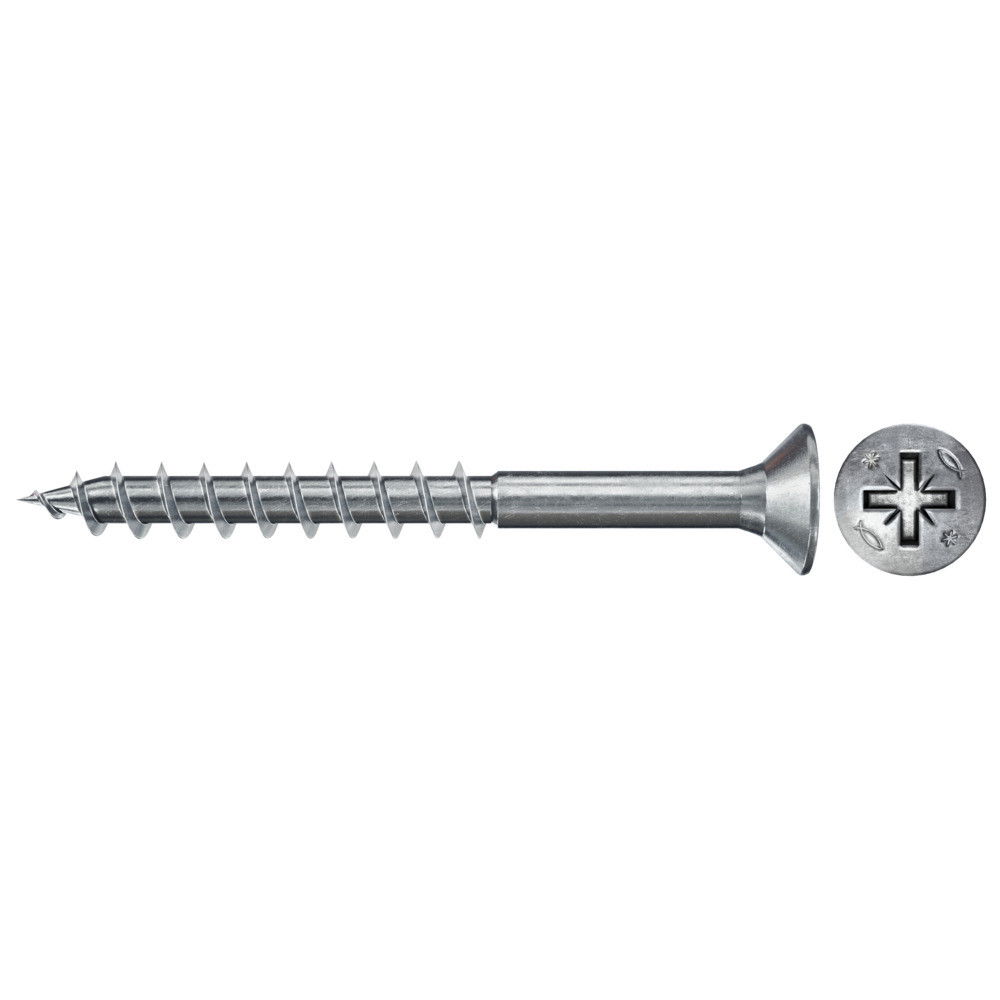 Fischer FPF II CZP 3.0 x 35 BC 1000 süllyesztett fejű, kékre horganyzott csavar részmenettel, PZ behajtással, 1000 db/csomag termék fő termékképe