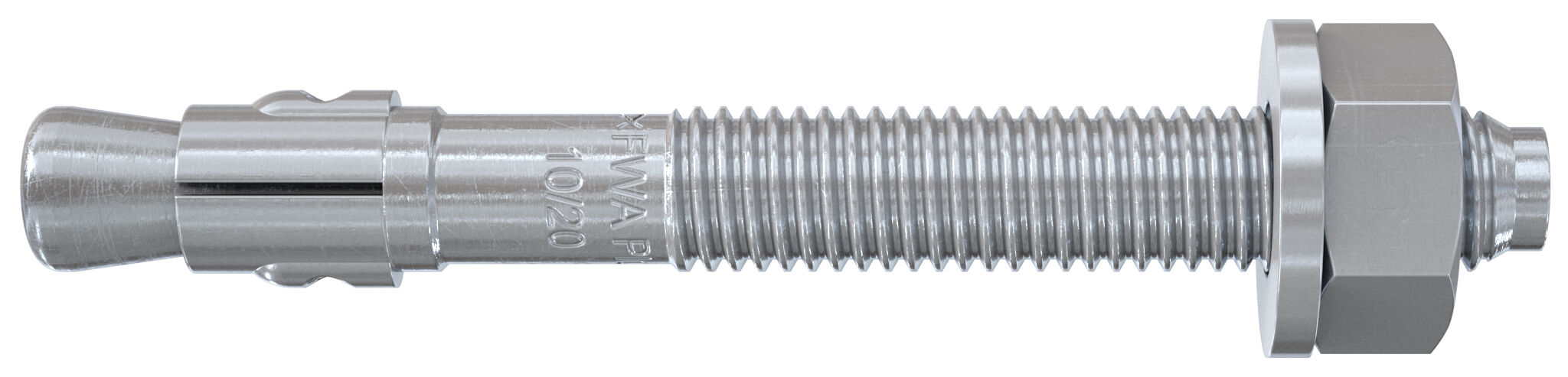 Fischer FWA Plus 10/100 zp horganyzott acél alapcsavar, 20 db/csomag termék fő termékképe