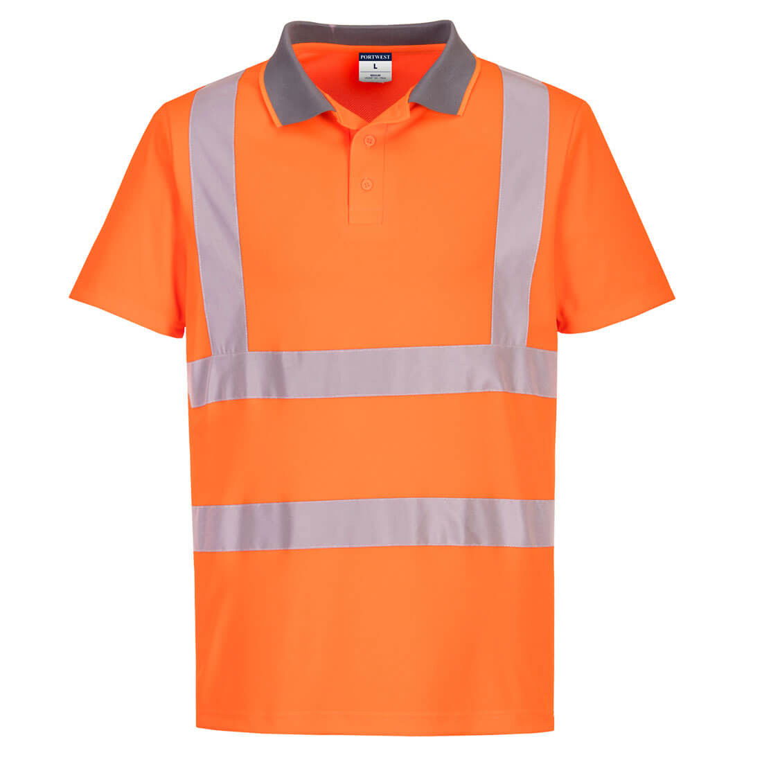 Portwest EC10 - Eco Hi-Vis pólóing S/S, narancs, 6 db/csomag termék fő termékképe