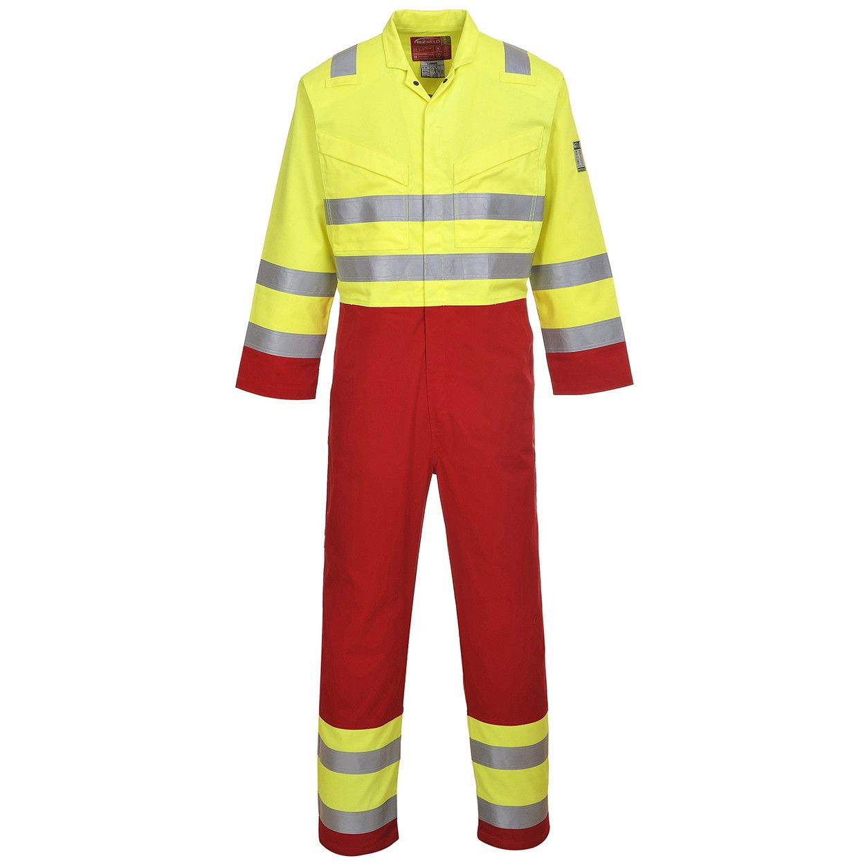 Portwest FR90 - Bizflame Work Hi-Vis lángálló overál, sárga termék fő termékképe