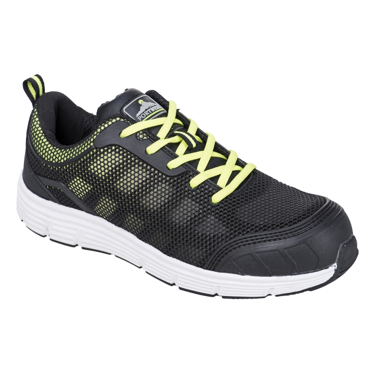 Portwest FT15 - Steelite Tove Trainer védőcipő S1P, fekete/zöld termék fő termékképe