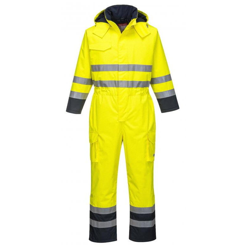 Portwest S775 - Bizflame Rain Hi-Vis antisztatikus, bélelt FR overál, sárga termék fő termékképe